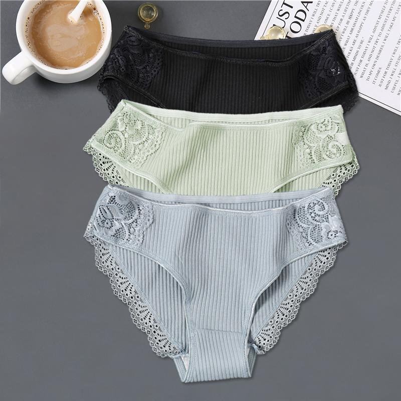3 Teile/satz Frauen Baumwolle Höschen M-2XL Low-Rise Unterwäsche Trendy Patchwork Spitze Slip Weibliche Weiche Unterhose Dessous 2022 XXL 3 Teile/satz Frauen Baumwolle Höschen M-2XL Low-Rise Unterwäsche Trendy Patchwork Spitze Slip Weibliche Weiche Unterhose Dessous 2022 XXL von Joom DACH