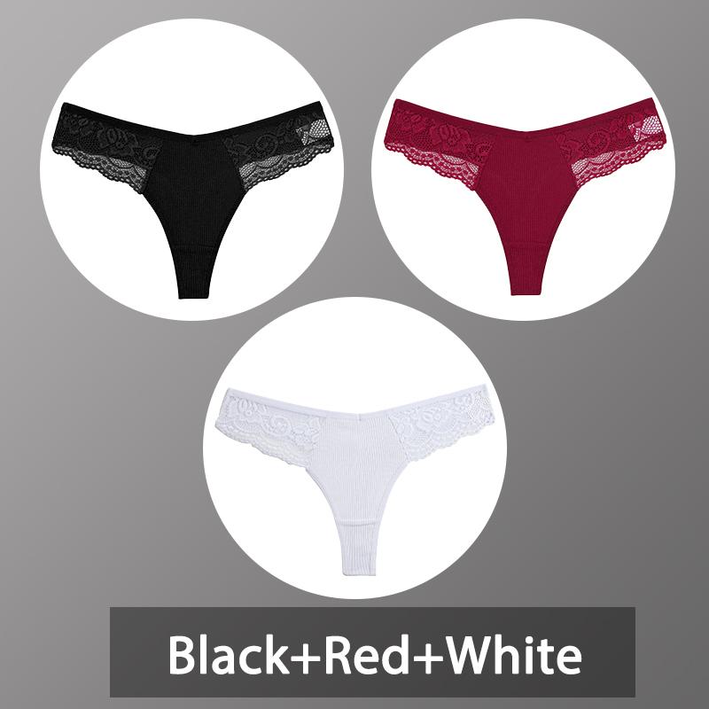 3 Teile/satz frauen Baumwolle Thongs Spitze Bikini Unterhose Damen G-string Unterwäsche Weiche Tanga Höschen Weibliche Dessous S-XL XL 3 Teile/satz frauen Baumwolle Thongs Spitze Bikini Unterhose Damen G-string Unterwäsche Weiche Tanga Höschen Weibliche Dessous S-XL XL von Joom DACH