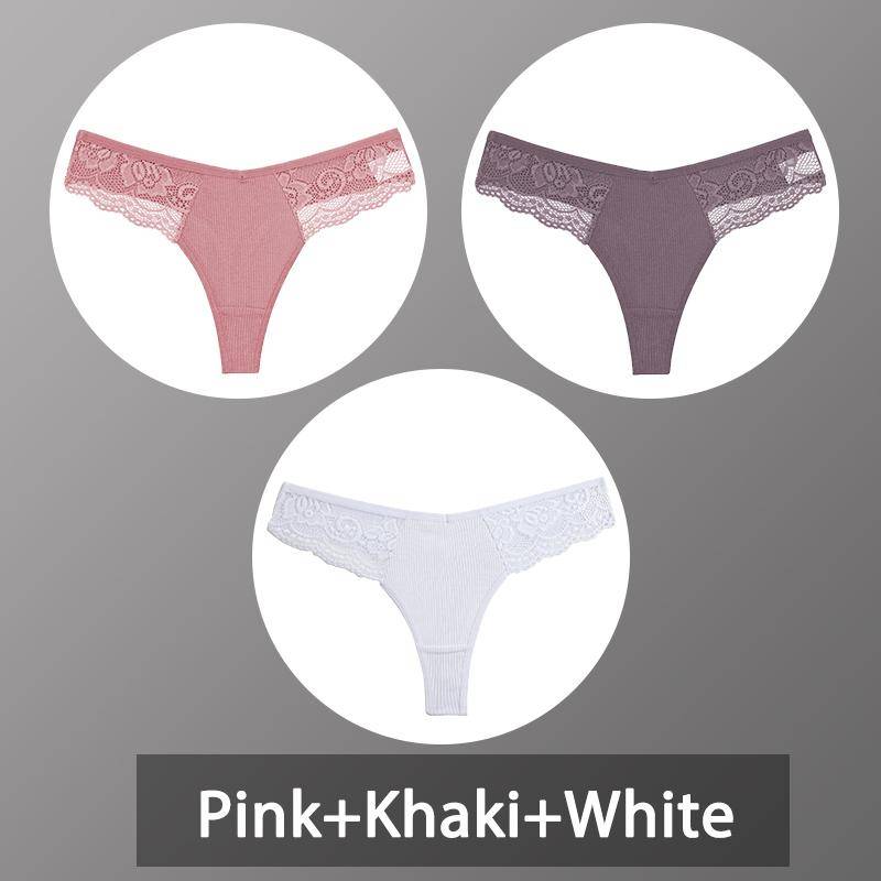 3 Teile/satz frauen Baumwolle Thongs Spitze Bikini Unterhose Damen G-string Unterwäsche Weiche Tanga Höschen Weibliche Dessous S-XL XL 3 Teile/satz frauen Baumwolle Thongs Spitze Bikini Unterhose Damen G-string Unterwäsche Weiche Tanga Höschen Weibliche Dessous S-XL XL von Joom DACH