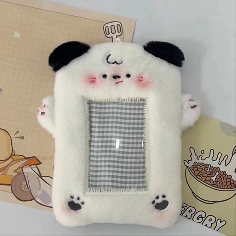 3 Zoll süßer Cartoon-Bär, Kaninchen, Plüsch-Fotokartenhalter, Korea-Idol-Fotohalter, Mädchen, süßer Schlüsselanhänger, Ausweis-Kreditschutz, Schreibwaren A5 von Joom DACH