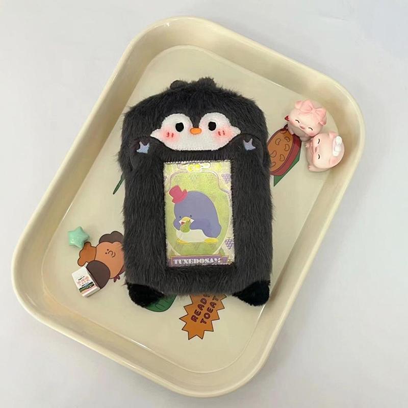 3 Zoll süßer Cartoon-Bär, Kaninchen, Plüsch-Fotokartenhalter, Korea-Idol-Fotohalter, Mädchen, süßer Schlüsselanhänger, Ausweis-Kreditschutz, Schreibwaren A9 von Joom DACH