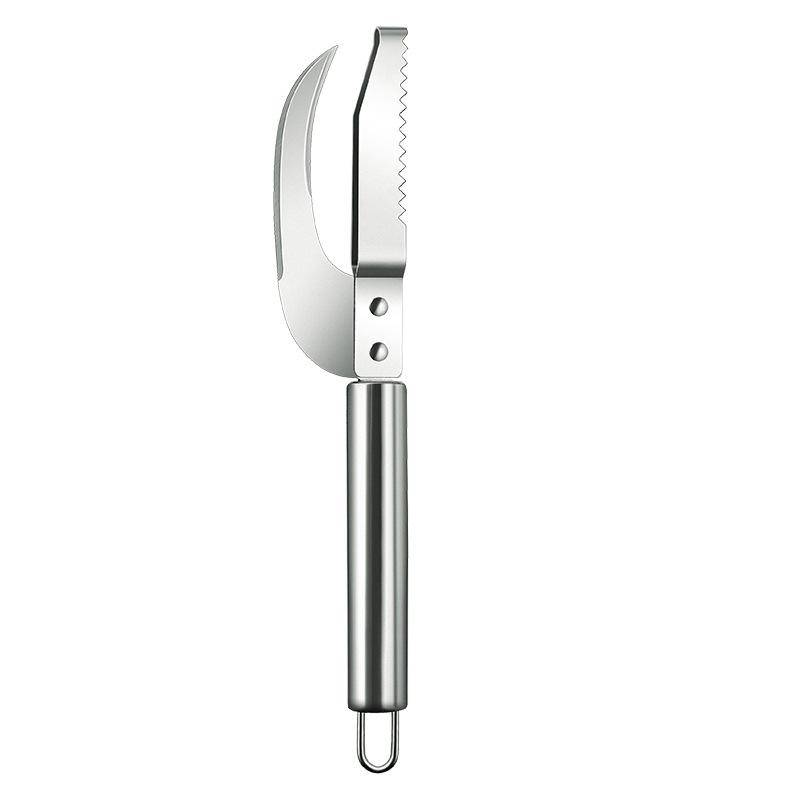 3-in-1-Edelstahl-Fischschuppenmesser, Schuppenschaber, Sägezahnschaber, Ausbeinen, Filetieren, Schnitt, Kratzen, Graben, Maw-Messer 3-in-1-Edelstahl-Fischschuppenmesser, Schuppenschaber, Sägezahnschaber, Ausbeinen, Filetieren, Schnitt, Kratzen, Graben, Maw-Messer von Joom DACH