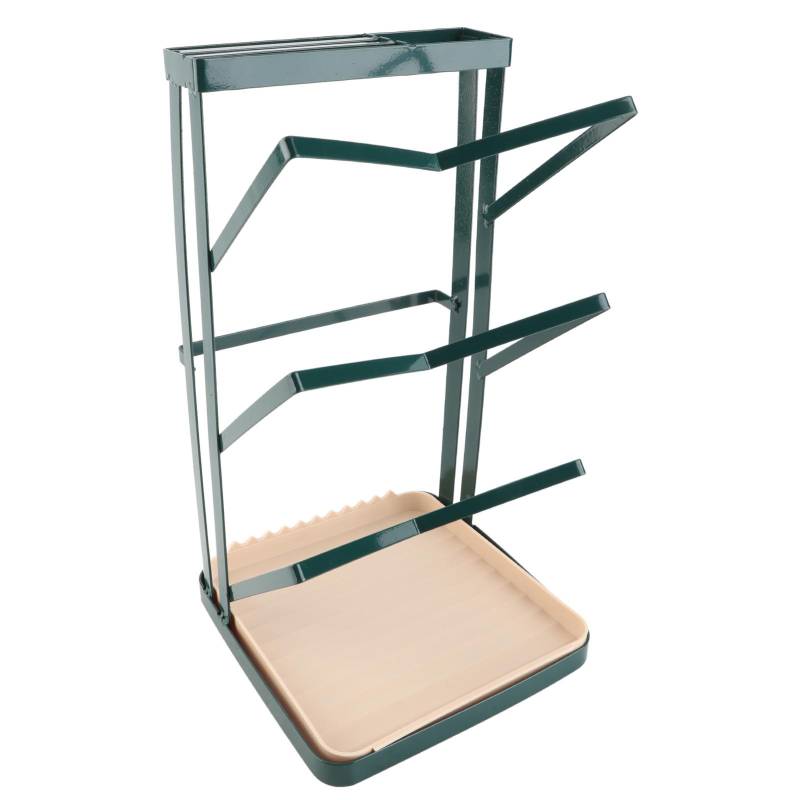 3-lagiger Topfdeckelhalter Desktop Freistehender Topfdeckelhalter Ständer mit Abnehmbarer Abtropfschale Messer grün von Joom DACH