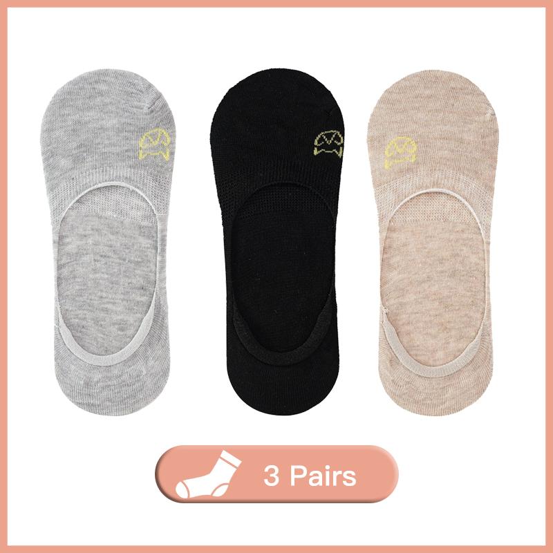 3 paare/los Boot Socken frauen Sommer Dünne Baumwolle Unten Flacher Mund Unsichtbare Stickerei Socken Weibliche Silikon Rutschfeste Sommer EUR34-38 von Joom DACH
