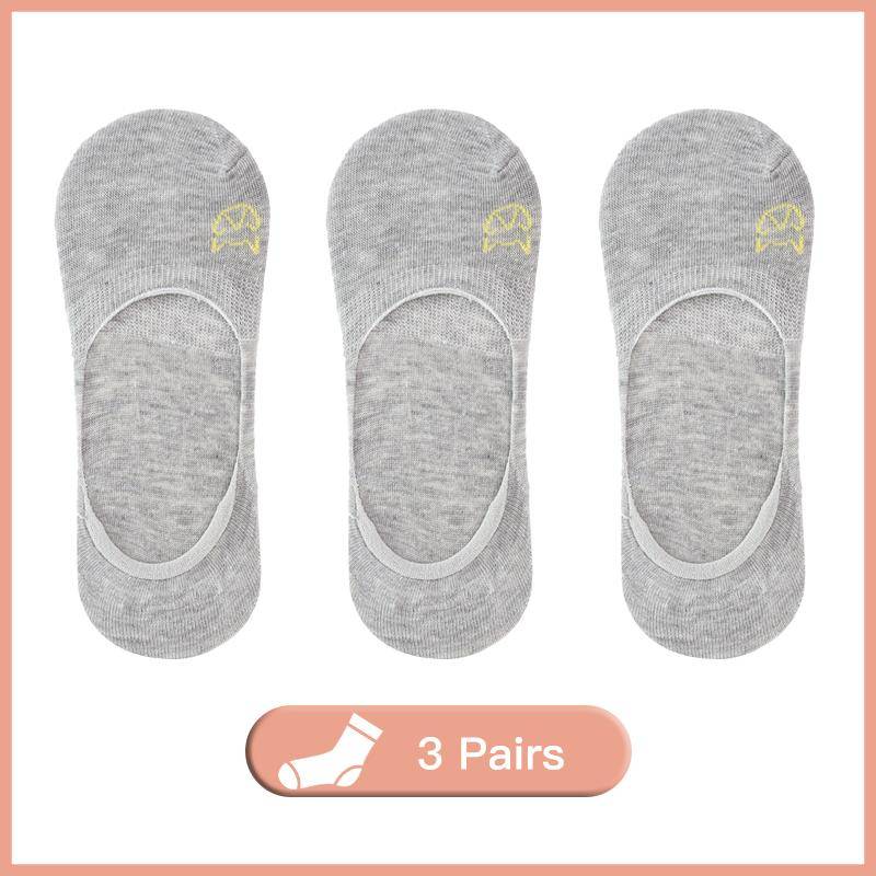3 paare/los Boot Socken frauen Sommer Dünne Baumwolle Unten Flacher Mund Unsichtbare Stickerei Socken Weibliche Silikon Rutschfeste Sommer EUR34-38 von Joom DACH