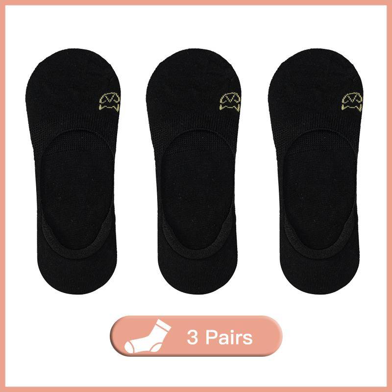 3 paare/los Boot Socken frauen Sommer Dünne Baumwolle Unten Flacher Mund Unsichtbare Stickerei Socken Weibliche Silikon Rutschfeste Sommer EUR34-38 von Joom DACH