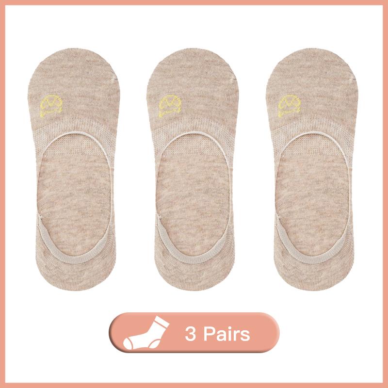 3 paare/los Boot Socken frauen Sommer Dünne Baumwolle Unten Flacher Mund Unsichtbare Stickerei Socken Weibliche Silikon Rutschfeste Sommer EUR34-38 von Joom DACH