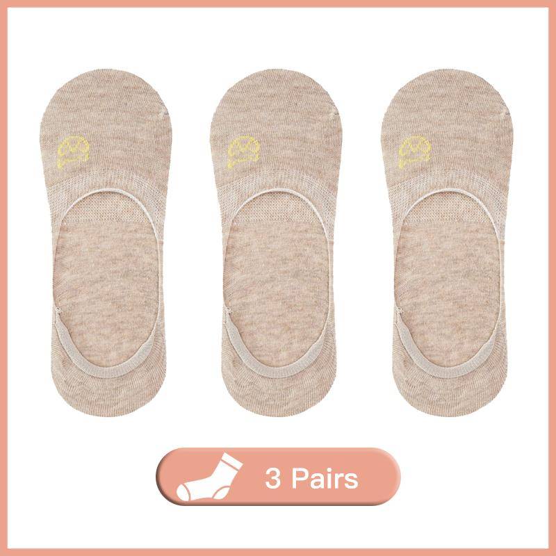 3 paare/los Boot Socken frauen Sommer Dünne Baumwolle Unten Flacher Mund Unsichtbare Stickerei Socken Weibliche Silikon Rutschfeste Sommer EUR34-38 von Joom DACH