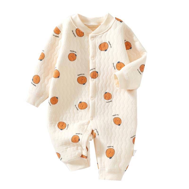 3 schichten Neugeborenen Strampler Baumwolle Bär Hase Cartoon Baby Mädchen Overall Herbst Winter Kleinkind Outfit Kleinkind Onesie Kinder Jungen Kleidung 80 von Joom DACH