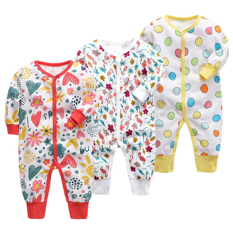 3 stück Cartoon Baby-Body Long Sleeve Overalls Für Neugeborenen Jungen Mädchen Herbst Winter Säuglings Kleidung Set 0-3Months von Joom DACH