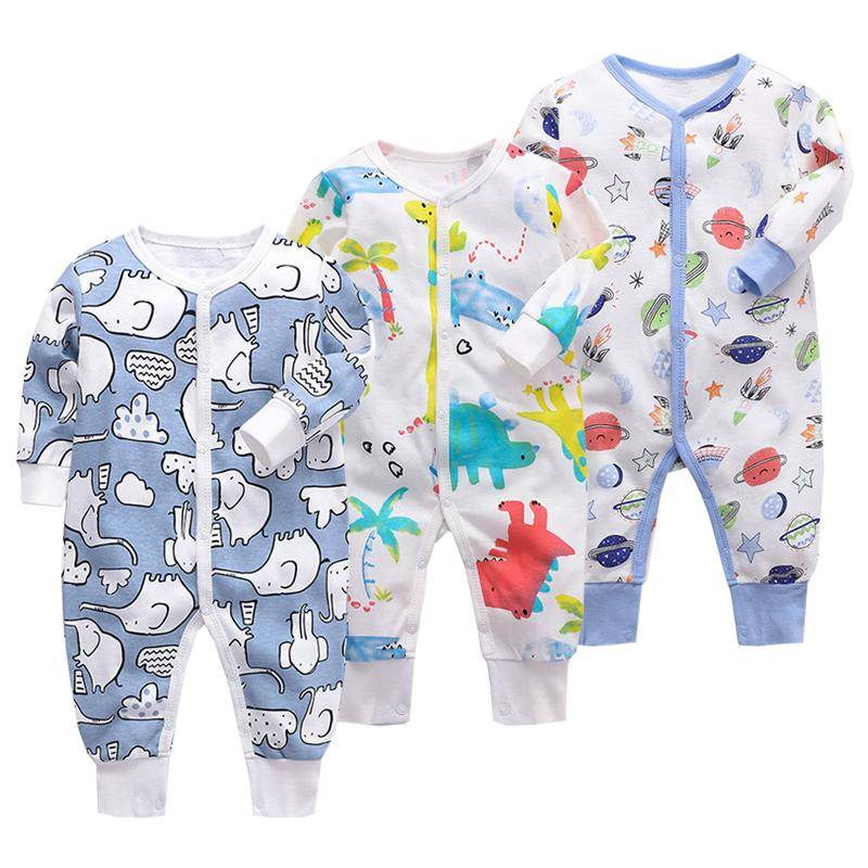 3 stück Cartoon Baby-Body Long Sleeve Overalls Für Neugeborenen Jungen Mädchen Herbst Winter Säuglings Kleidung Set 12-18Months von Joom DACH