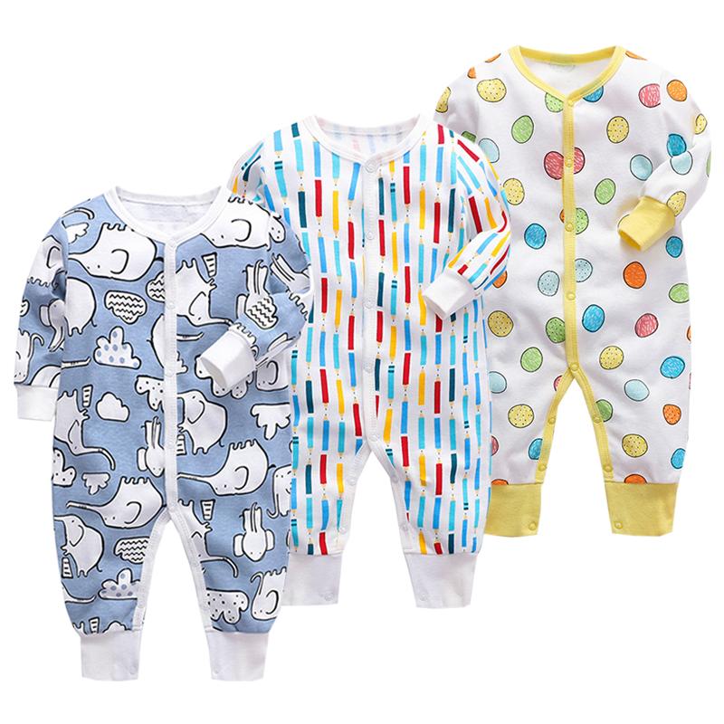 3 stück Cartoon Baby-Body Long Sleeve Overalls Für Neugeborenen Jungen Mädchen Herbst Winter Säuglings Kleidung Set 12-18Months von Joom DACH