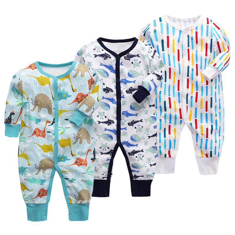 3 stück Cartoon Baby-Body Long Sleeve Overalls Für Neugeborenen Jungen Mädchen Herbst Winter Säuglings Kleidung Set 18-24Months von Joom DACH