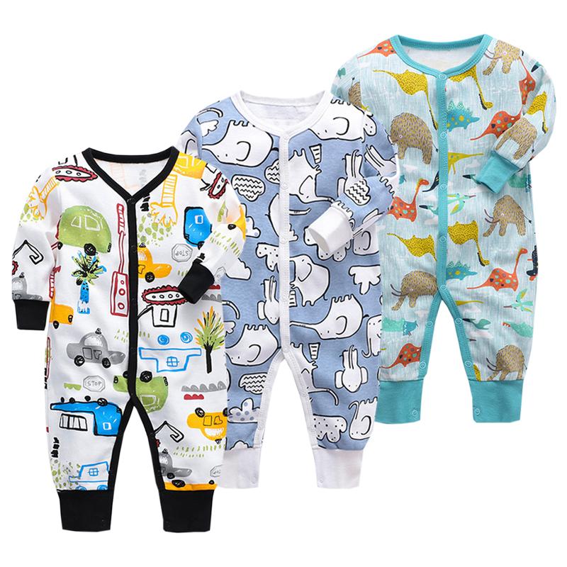 3 stück Cartoon Baby-Body Long Sleeve Overalls Für Neugeborenen Jungen Mädchen Herbst Winter Säuglings Kleidung Set 3-6Months von Joom DACH