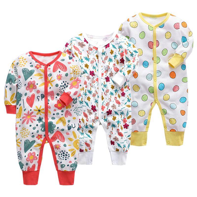 3 stück Cartoon Baby-Body Long Sleeve Overalls Für Neugeborenen Jungen Mädchen Herbst Winter Säuglings Kleidung Set 6-9Months von Joom DACH