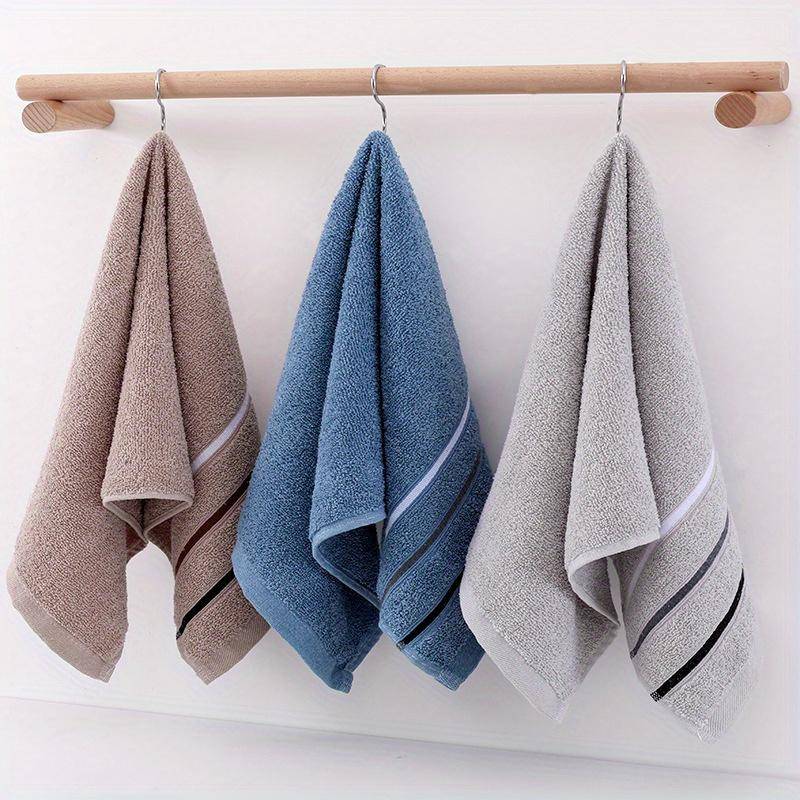 3 stücke Dark Verdickt Weichen, Saugfähigen Baumwolle Einfarbig Haushalt Gesicht Waschen Geschenk Handtuch 3pcs von Joom DACH
