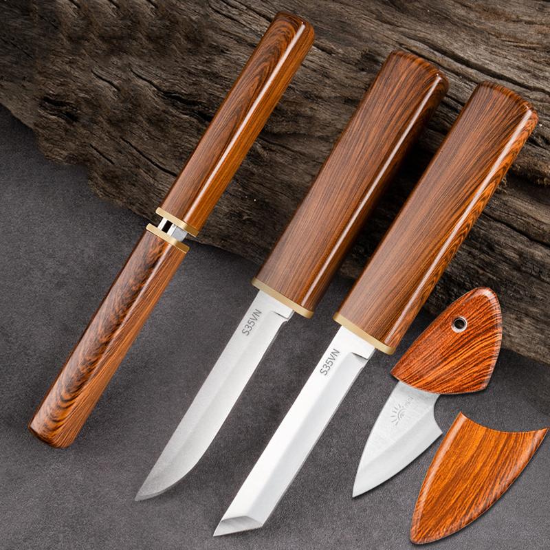 3 stücke Kunststoff Griff Edelstahl Obst Messer Ausbein Messer Fleisch Cleaver Metzger Gemüse Hacken Slicer 3pcs von Joom DACH