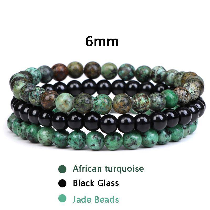 3 teile/satz Paar Distanz Armband Naturstein Achate Quarz Crytsal Perlen Armband für Männer Frauen Yoga Charme Armbänder Schmuck von Joom DACH