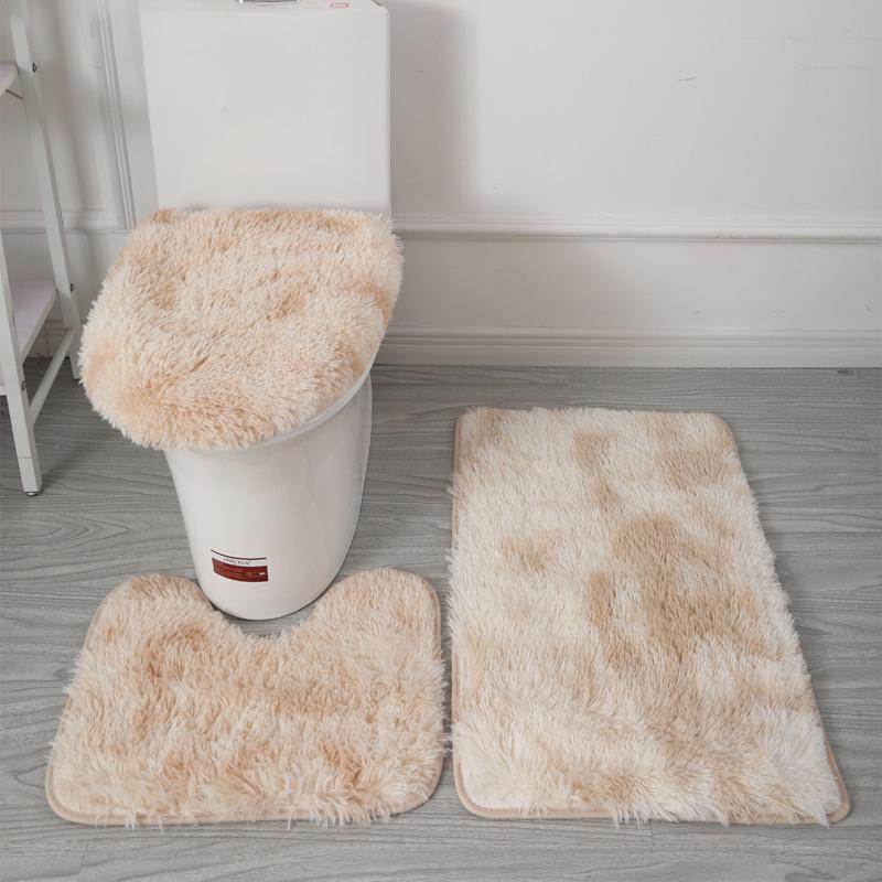 3-teiliges Badvorleger-Set, rutschfester Badezimmerteppich, U-förmige Toilettenmatte, Toilettendeckel-Abdeckung, Badezimmerdekor, Duschvorhang-Sets für Badezimmer 3 piece set beige 3-teiliges Badvorleger-Set, rutschfester Badezimmerteppich, U-förmige Toilettenmatte, Toilettendeckel-Abdeckung, Badezimmerdekor, Duschvorhang-Sets für Badezimmer 3 piece set beige von Joom DACH