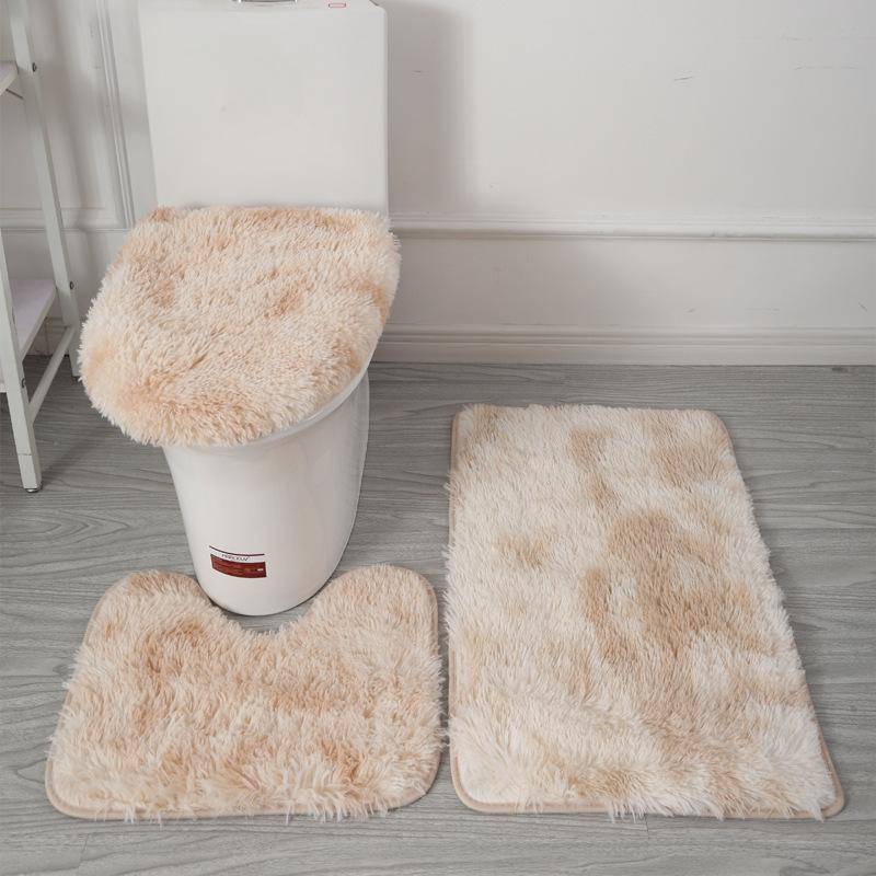 3-teiliges Badvorleger-Set, rutschfester Badezimmerteppich, U-förmige Toilettenmatte, Toilettendeckel-Abdeckung, Badezimmerdekor, Duschvorhang-Sets für Badezimmer 3 piece set beige 3-teiliges Badvorleger-Set, rutschfester Badezimmerteppich, U-förmige Toilettenmatte, Toilettendeckel-Abdeckung, Badezimmerdekor, Duschvorhang-Sets für Badezimmer 3 piece set beige von Joom DACH