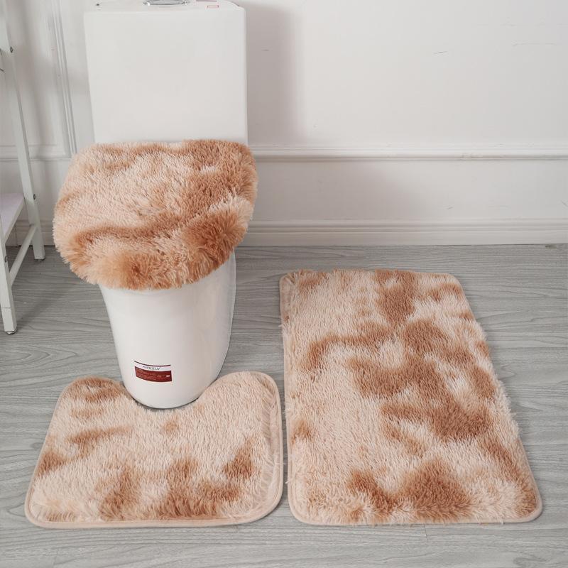 3-teiliges Badvorleger-Set, rutschfester Badezimmerteppich, U-förmige Toilettenmatte, Toilettendeckel-Abdeckung, Badezimmerdekor, Duschvorhang-Sets für Badezimmer 3 piece set kamelfarben 3-teiliges Badvorleger-Set, rutschfester Badezimmerteppich, U-förmige Toilettenmatte, Toilettendeckel-Abdeckung, Badezimmerdekor, Duschvorhang-Sets für Badezimmer 3 piece set kamelfarben von Joom DACH