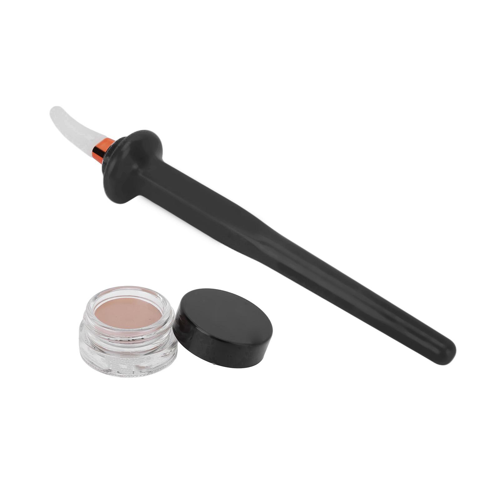 3-teiliges Set Silikon Eyeliner Pinsel Hautfarbe Wasserdicht 4g Pinsel Eyeliner Zeichenhilfe Schwarz schwarz von Joom DACH