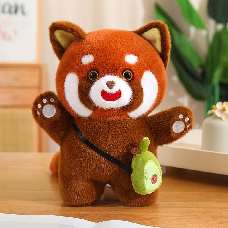 30/40 cm Obst Roter Panda Waschbär Plüschpuppe Avocado Orange Erdbeere Apfel Tier Waschbär Plüschtier Geschenk für Jungen Mädchen about 30cm von Joom DACH