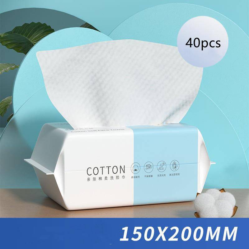 30/40 stücke Baumwolle Gesicht Reinigung Tissue Einweg Gesicht Handtuch Perle Muster Weiche Schönheit Wischen Make-Up Entferner Gesicht Handtuch Nass Trocken verwenden von Joom DACH