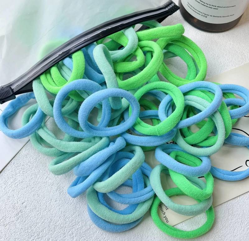 30/50/100 Stück/Los Mädchen Mischfarben Haargummis Basic Haargummis Elastisches Stirnband Haargummis Damen Accessoires Pferdeschwanzhalter 100 Pieces von Joom DACH