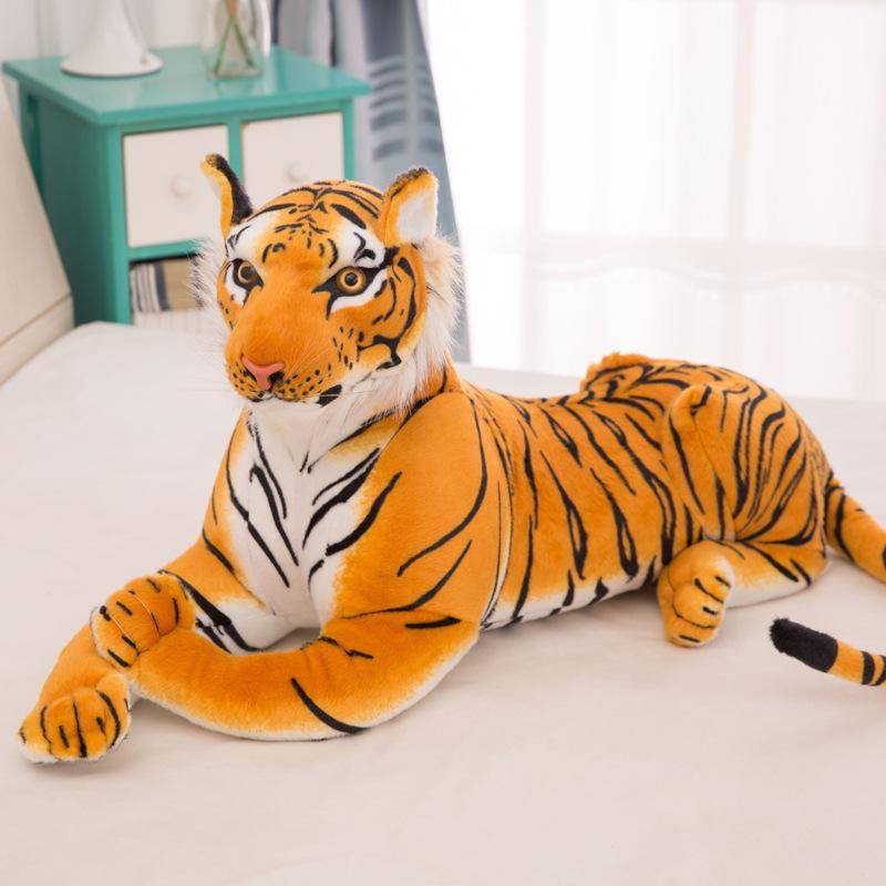30-70CM Tiger Riesige Größe Simulation Plüsch Spielzeug Weiche Stofftier Echte Nachahmung Tiger Puppe Geburtstag Geschenk 85cm von Joom DACH