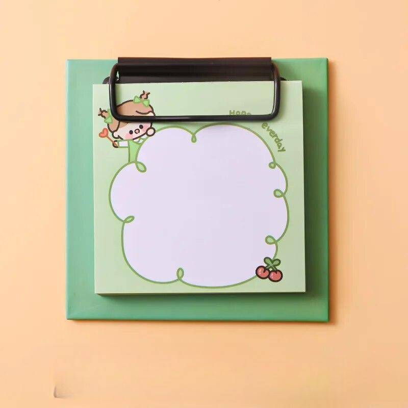 30 Blatt/Packung Kawaii Tiere Klemmbrett Notizblock Blätter To-Do-Liste Wochenplaner Niedliche Dekoration Büro Schulbedarf Schreibwaren grün von Joom DACH