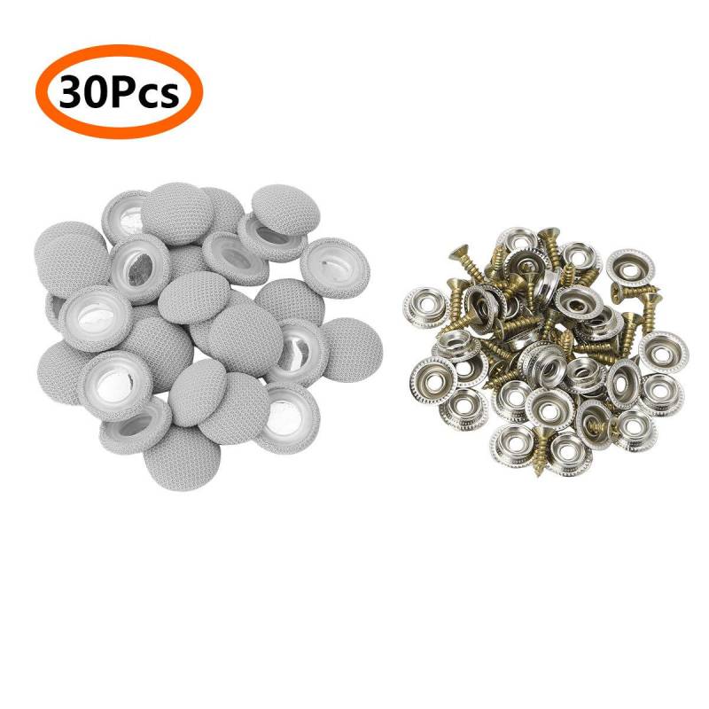 30 Stück Schnallen Universal Auto Innenraum Decke Tuch Befestigungsschraube Kappe Dach Snap Nieten Retainer Automotive Headliner Reparatur Knopf One Size dunkelgraue von Joom DACH