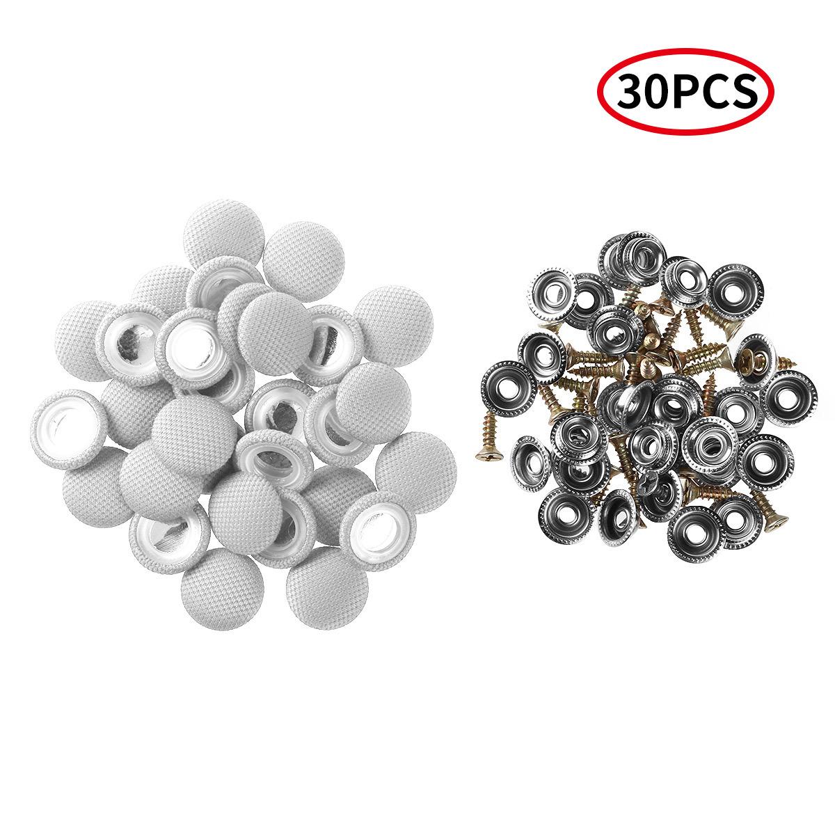 30 Stück Schnallen Universal Auto Innenraum Decke Tuch Befestigungsschraube Kappe Dach Snap Nieten Retainer Automotive Headliner Reparatur Knopf One Size graue von Joom DACH