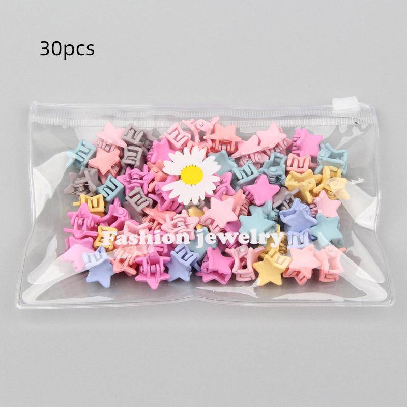 30 Teile/beutel Mini Nette Haar Krallen Clips Für Mädchen Baby Bunte Haarnadel Cartoon Kaninchen Blume Crown Stern Haar Clips Kinder klemme von Joom DACH