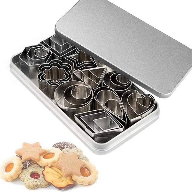 30 Teile/schachtel Edelstahl Zucker Keks Presse Stempel Embosser Cookie Cutter DIY Fondant Kuchen Form Gebäck Dekor Backen Werkzeug von Joom DACH