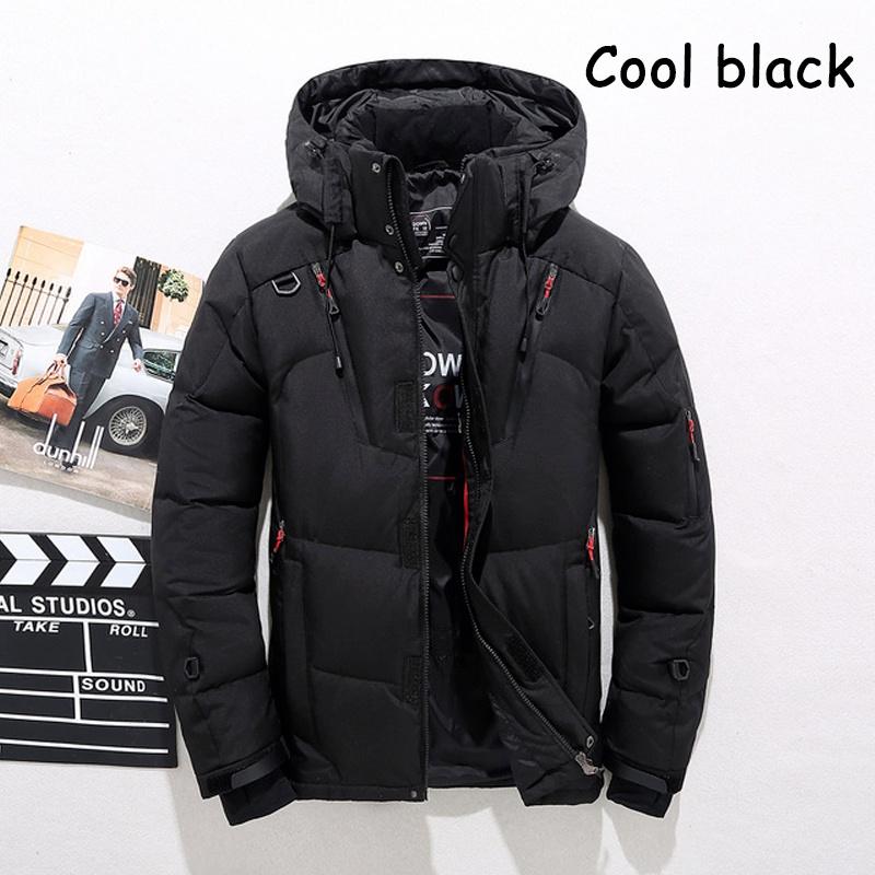 -30℃ Winter Männer Ente Dicke Daunenjacke Männer Schnee Parkas Mantel Männlich Warme Winter Daunenjacke Oberbekleidung L coole schwarze von Joom DACH