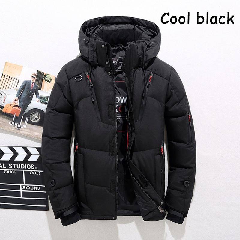 -30℃ Winter Männer Ente Dicke Daunenjacke Männer Schnee Parkas Mantel Männlich Warme Winter Daunenjacke Oberbekleidung L coole schwarze von Joom DACH