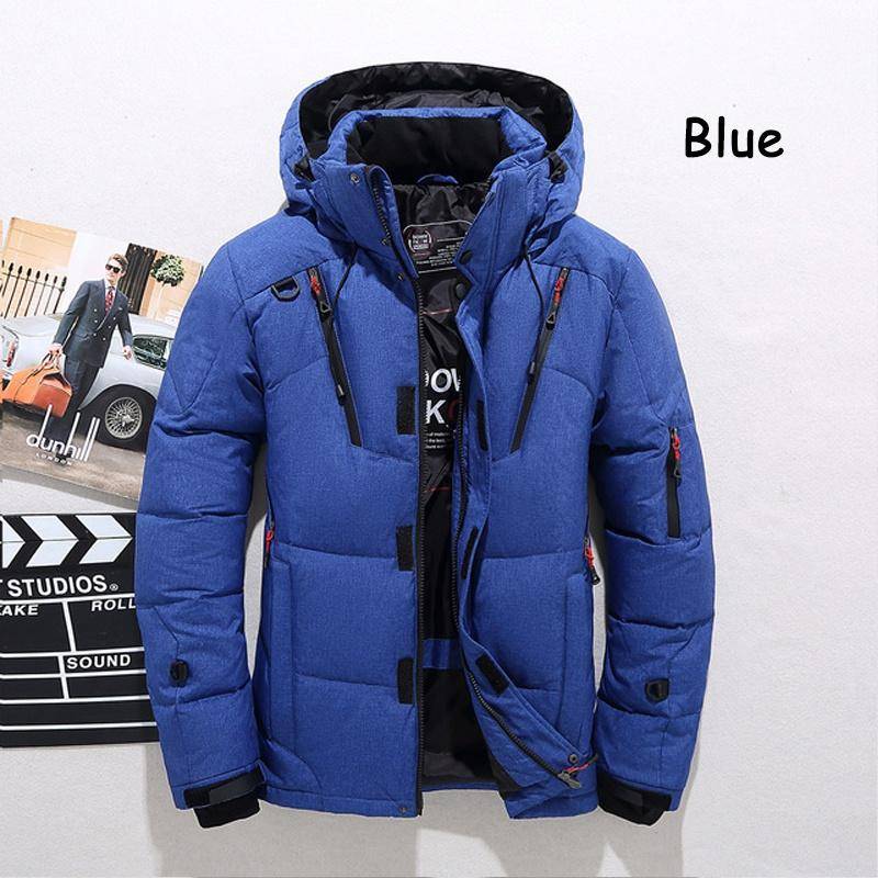 -30℃ Winter Männer Ente Dicke Daunenjacke Männer Schnee Parkas Mantel Männlich Warme Winter Daunenjacke Oberbekleidung L blau von Joom DACH