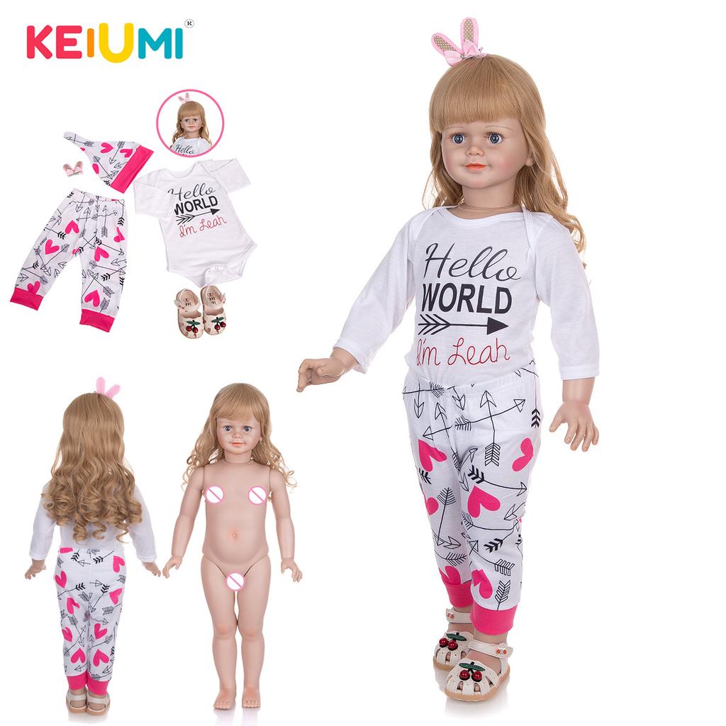 30-Zoll-Rebirth-Puppe, komplett aus Silikon, Mädchen-Reborn-Baby, Nachahmung, Babyspielzeug, Kindergeschenk von Joom DACH