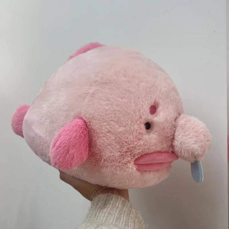 30 cm Runny Blobfish Plüschtier Rote Nase Fisch Clownfisch Cartoon Meer Ozean Tier Ziehen Nase Draht Gefüllte Puppe Junge Mädchen Geburtstagsgeschenk 37x25cm von Joom DACH