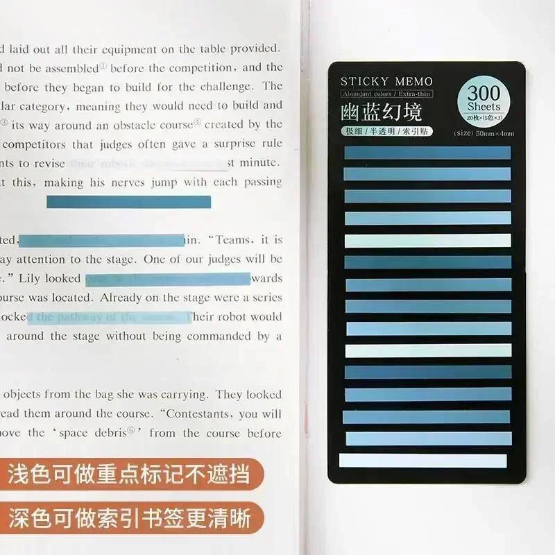 300 Blatt Bunte praktische Index Haftnotizen Dünne Tags Memo Lesezeichen Aufkleber Label Büro Studenten Buch Lesen Markierung von Joom DACH