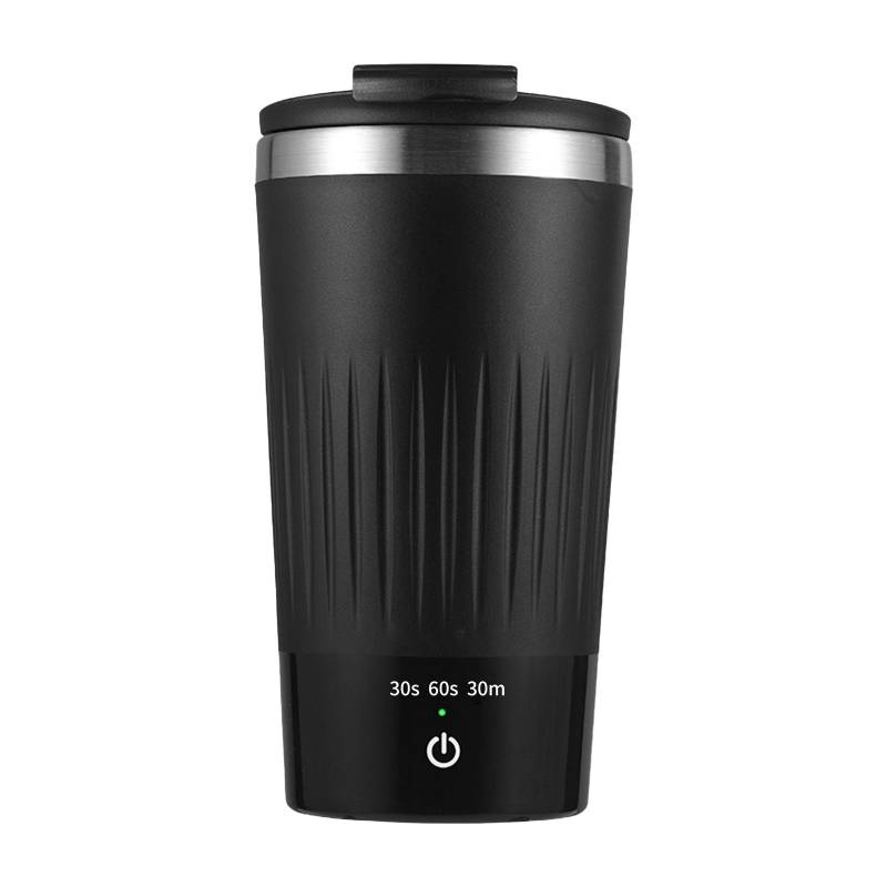 300 ml selbstrührender Becher mit Deckel, 3 Geschwindigkeiten, automatische magnetische Rührkaffeetasse, elektrisch, rostfrei weiß von Joom DACH