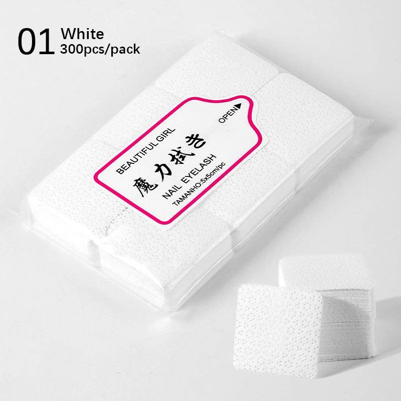 300 teile/beutel Nagellackentferner Tücher Nagelreinigungspads Non Woven Nail Pads Für Frauen Mädchen Schönheitssalon weiß von Joom DACH