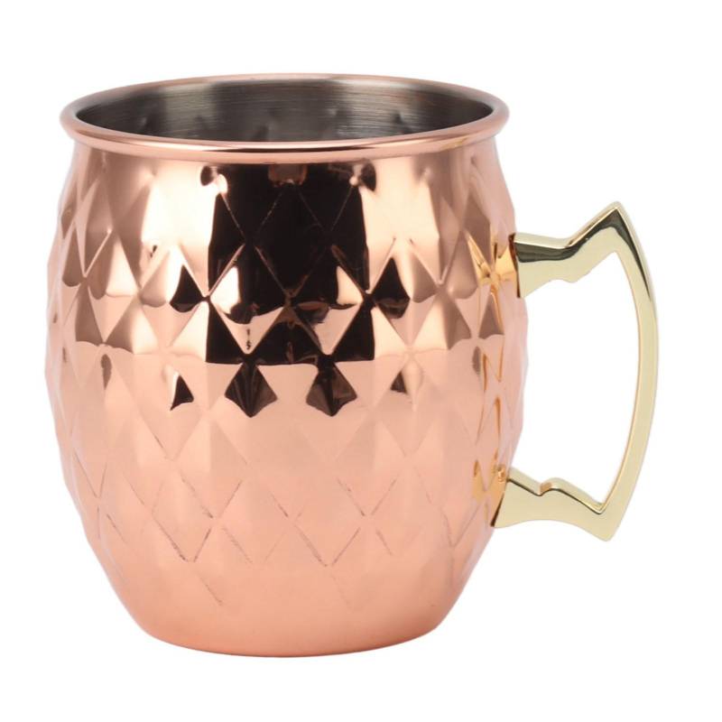 304 Edelstahl Moskau Becher Cocktail Rotwein Becher Glatter gerundeter Rand Ergonomischer Griff Stil 2 von Joom DACH