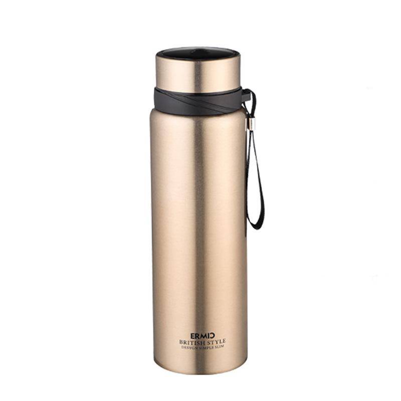 304 Edelstahl-Thermoskanne mit großem Fassungsvermögen für Herren und Damen, tragbarer Outdoor-Business-Becher, Geschenk-Wasserbecher, Schriftzug 1300ML von Joom DACH
