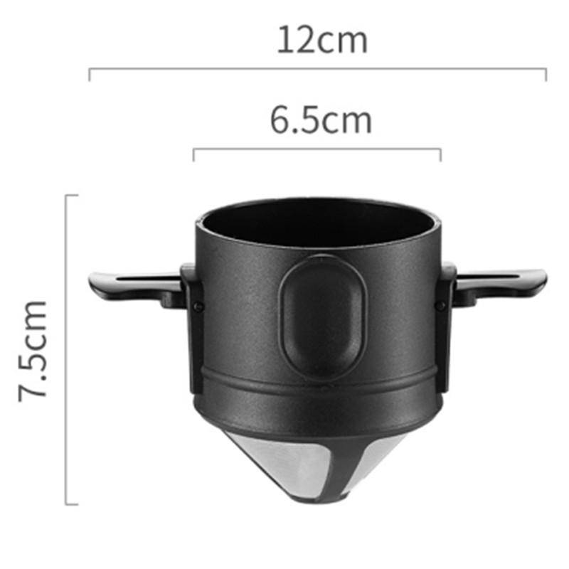 304 Edelstahl Tragbarer Kaffeefilter Drip Coffee Teehalter Wiederverwendbarer Becher Kaffeetropfer Teetassenset Kaffeekanne Kaffeegeschirr von Joom DACH