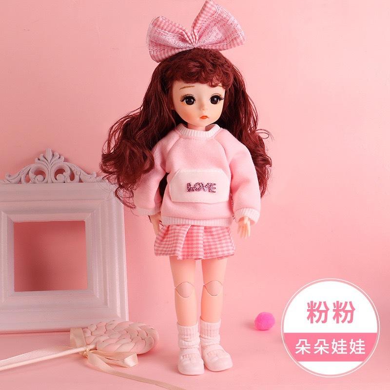 30CM Mini Bewegliche 21 Gelenk Puppe Mädchen Spielzeug 3D Große Augen BJD Prinzessin Volle Outfits Kleider Sammlung Kinder puppe Geschenk clothes and doll von Joom DACH