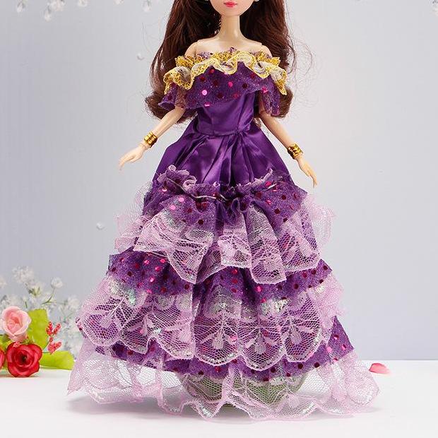 30CM Mini Puppe Sammlung Kleidung Mädchen Spielzeug 3D Große Augen BJD Prinzessin Volle Outfits Kleider Sammlung Kinder Puppe geschenk only clothes von Joom DACH