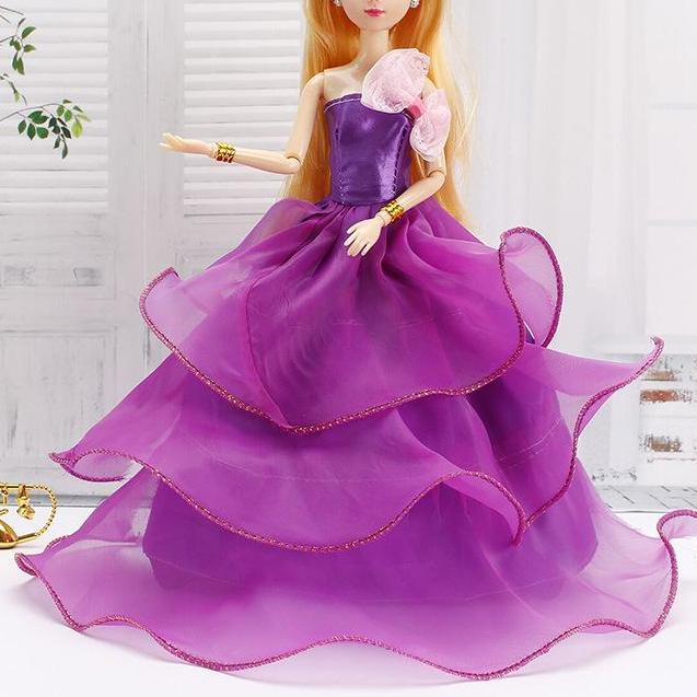 30CM Mini Puppe Sammlung Kleidung Mädchen Spielzeug 3D Große Augen BJD Prinzessin Volle Outfits Kleider Sammlung Kinder Puppe geschenk only clothes von Joom DACH