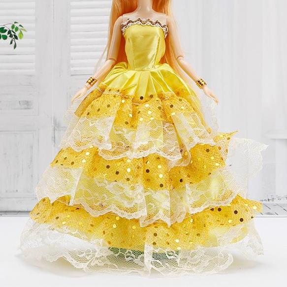 30CM Mini Puppe Sammlung Kleidung Mädchen Spielzeug 3D Große Augen BJD Prinzessin Volle Outfits Kleider Sammlung Kinder Puppe geschenk only clothes von Joom DACH